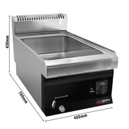 Elektro Bain-Marie - 1,2 kW - 1x GN 1/1 oder 2x GN 1/2