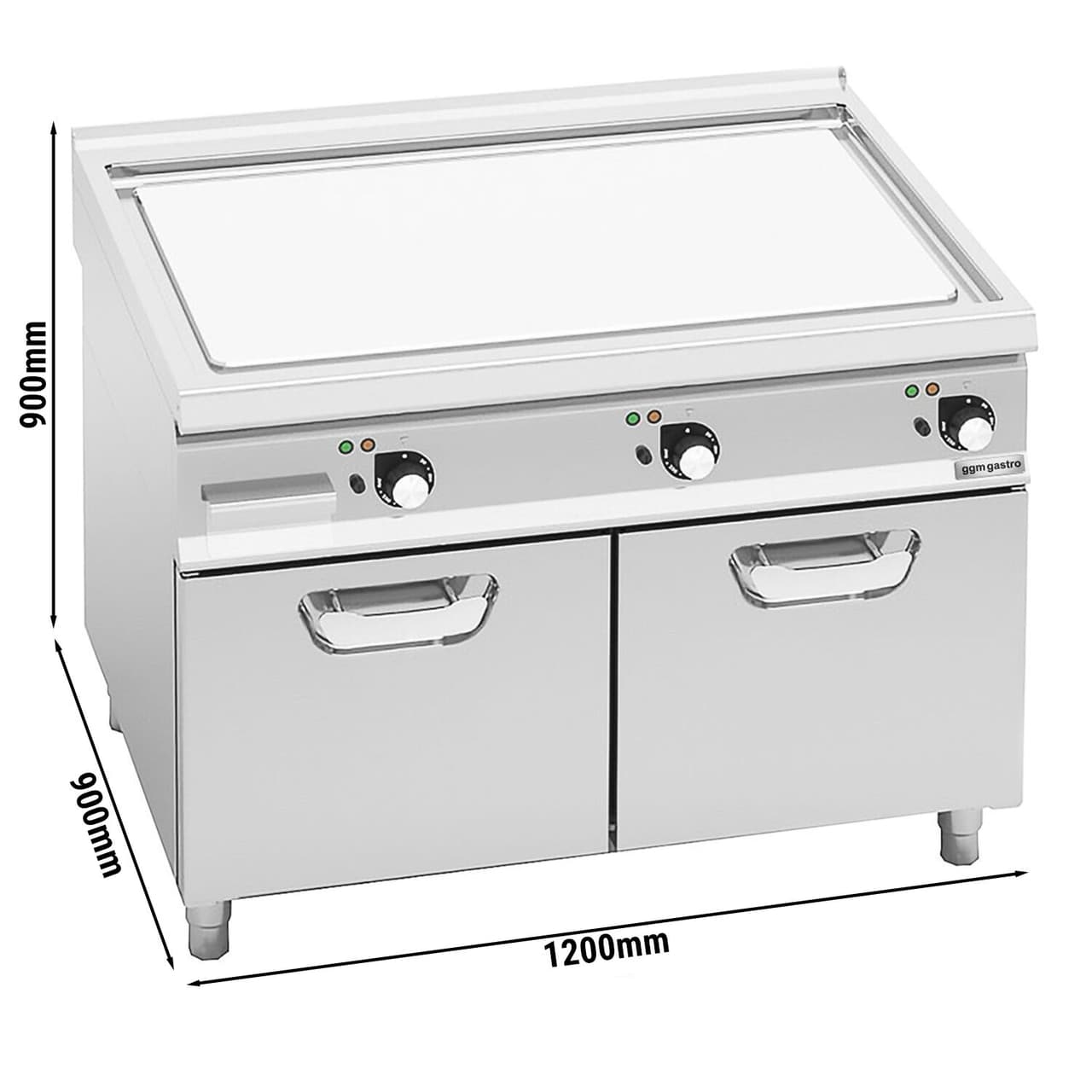 Elektro Bratplatte - 19,8 kW - Glatt