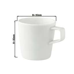 (12 Stück) WHITE DELIGHT - Kaffeetasse - 25 cl - Weiß