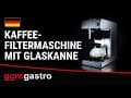 Filterkaffeemaschine - 1,7 Liter - 2 kW - mit 2 Warmhalteplatten - inkl. Glaskanne