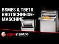 Tisch-Brotschneidemaschine - Scheibendicke 10mm - 370 Watt