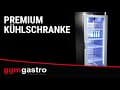 Kühlschrank Edelstahl Premium PLUS - GN 2/1 - 560 Liter - mit 1 Glastür