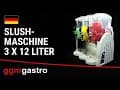 Slush-Maschine - 3x 12 Liter - Schwarz