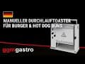 Durchlauftoaster - Manuell - 2,1 kW - für Burger & Hot Dog Buns