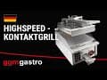 Highspeed Kontaktgrill | Hamburger Grill - 6,2 kW - automatisch - Digitales Display