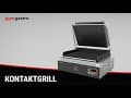 Kontaktgrill - 2,2 kW - Digital - oben & unten Gerillt - Grillfläche: 350x240mm