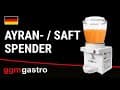 Ayran-/ Saftspender - 10 Liter - Weiß