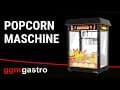 Popcornmaschine - 5 kg/h - mit 3 beheizten Ablagen