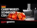 Currywurstschneider - 188 x 225 mm - mit 2 Klingen