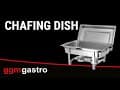 (2 Stück) Chafing Dish - GN 1/1 - mit Deckel & Edelstahl-Beinen