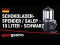 Schokoladenspender / Salep - 10 Liter - Schwarz