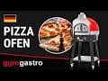 Gas Pizzaofen - Schwarz - Manuell - inkl. Untergestell