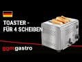 Toaster - 1,8 kW - für 6 Scheiben