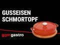 Gusseisen Schmortopf - Ø 280mm - Rot