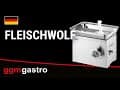 Elektrischer Fleischwolf 32 - 650kg/h - 1,8 kW