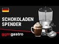 Schokoladenspender / Salep - 9 Liter - Schwarz/Silber