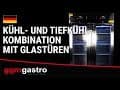 Kühl- & Tiefkühlkombination PREMIUM - GN 2/1 - 1400 Liter - mit 2 Glastüren