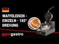 Waffeleisen - Einzeln - 1,3 kW - 180° Drehung