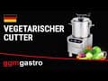 Vegetarischer Cutter - 18 Liter - 2,2 kW - 230 Volt - 1500-2200rpm