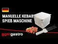 Manuelle Kebab Spieß Maschine